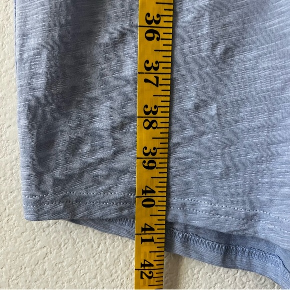 Pact Organic Cotton Slub Weekend Dress Blue Small NWOT Drawstring Mini - Picture 15 of 16